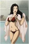 1girl asami_sato avatar:_the_last_airbender bikini black_hair cartoongirls_(artist) red_bikini swimsuit the_legend_of_korra