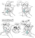 2boys animated_skeleton big_dom big_dom_small_sub big_penis bigger_dom bigger_dom_smaller_sub bigger_male bigger_penetrating bigger_penetrating_smaller biting_clothes biting_shirt blush bottom_sans clothed clothing comic crying crying_with_eyes_open dialogue duo english_text erection forced hair_over_one_eye heart humanoid humanoid_robot hurt hurt_expression larger_male larger_penetrating larger_penetrating_smaller male male/male male_only mettasans mettaton mettaton_ex monochrome monster open_mouth penetration penis questionable_consent robot robot_humanoid robotic_penis sans sans_(undertale) seme_mettaton sex simple_background skeleton small_sub small_sub_big_dom smaller_penetrated smaller_sub smaller_sub_bigger_dom smile tears text thesourceofmysins tongue top_mettaton uke_sans undead undertale undertale_(series) video_games yaoi