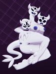 1_girl 1girl 3_eyes 3_heads anthro anus ass big_breasts breasts clover_(deltarune) darkner deltarune deltarune_chapter_1 female female_only garbagioni looking_at_viewer multi_eye multi_head nipples open_mouth presenting presenting_anus presenting_pussy pussy smile solo teeth undertale_(series) video_games white_body