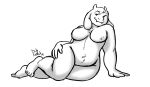 1_girl 1girl 2010s 2015 anthro anthro_only artist_name artist_signature bbw big_thighs boss_monster breasts caprine duly_noted feet female_anthro female_only floppy_ears furry furry_breasts furry_female furry_only goat grin horns naked no_visible_genitalia nude nude_female pose posing posing_nude smile smiling_at_viewer solo solo_anthro solo_female thick_thighs toriel undertale undertale_(series) video_games white_background white_fur