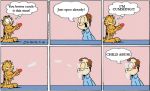  garfield garfield_(character) jon_arbuckle penis speech_bubble tagme text thought_bubble 