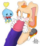 2009 age_difference big_the_cat cheese_the_chao cream_the_rabbit cum cum_inside cum_out_nose erection excessive_cum huge_penis kio kio_(artist) sega size_difference sonic_(series) sonic_team watching