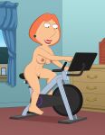  ass breasts erect_nipples exercise_bike family_guy gp375 lois_griffin nude pussy shaved_pussy thighs 