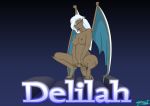 1girl character_name delilah delilah_(gargoyles) fab3716 female female_only gargoyles nude solo solo_female white_hair
