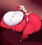 1girl 2022 arm_up ass ber00 big_ass big_breasts breasts business_suit charlie_morningstar_(hazbin_hotel) demon demon_girl female_only hazbin_hotel huge_ass huge_breasts hyper hyper_ass hyper_breasts long_hair looking_at_viewer seductive straining_buttons thick_thighs