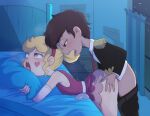  1boy 1girl blonde_hair blue_eyes brown_eyes brown_hair canon_couple marco_diaz sex sex_from_behind star_butterfly star_vs_the_forces_of_evil 