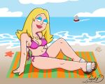  american_dad francine_smith on_beach pink_bikini tagme 