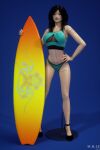 1girl 1girl mannequin mbirdcz surfboard swimsuit