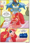  comic friendship_is_magic futanari hoofbeat leche_(artist) muffins my_little_pony pinkie_pie rainbow_dash yuri 