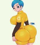  1girl anime_milf ass big_ass big_breasts blue_eyes blue_hair breasts bulma_brief clothed clothed_female clothing dragon_ball dragon_ball_super:_super_hero dragon_ball_z ear_piercing earrings female_focus female_only high_res jay-marvel large_ass looking_at_viewer mature mature_female milf nipple_bulge one_eye_closed short_hair simple_background slutty_outfit smile solo_female solo_focus tagme voluptuous white_background wide_hips 