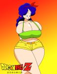  1girl big_breasts blue_eyes blue_hair breasts dragon_ball female_only huge_breasts igphhangout launch lunch_(dragon_ball) solo_female 