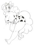 1girl 3mangos anthro breasts cleavage cow_horns cow_print friendship_is_magic furry lactation my_little_pony pinkie_pie 