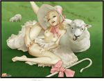 1girl amy_matthews bo_peep breasts jab jabcomix little_bo_peep masturbation sheep spread_legs