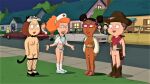  anal_tail breasts cat_mask costume erect_nipples esther_(family_guy) family_guy fishnets halloween halloween_costume meg_griffin nude nude_female patty_(family_guy) ruth_(family_guy) shaved_pussy thighs 