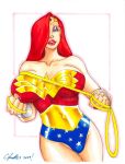  big_breasts breasts chris_foulkes cosplay dc disney grin jessica_rabbit who_framed_roger_rabbit wonder_woman wonder_woman_(cosplay) 