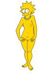  breasts lisa_simpson nipples nude pussy simple_background the_simpsons transparent_background yellow_skin 