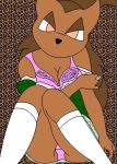  brown_eyes brown_hair canine dog furr furries furry katy lingerie panties por_furryart_(artist) school 