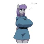  1girl anthro breasts erect_nipples friendship_is_magic kevinsano maud_pie my_little_pony nipples 