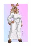 1girl 2020s 2023 2d 2d_(artwork) alternate_breast_size alternate_version_available anthro anthro_only antlers artist_name ass big_breasts blonde_hair breasts brown_body brown_fur buckteeth capreoline cervid cervine clothed clothed_female clothing deer deer_ears deer_girl deer_tail deltarune deviantart digital_media_(artwork) dress edit edited female_anthro female_only full_body fur furry furry_female furry_only gif green_eyes hair hand_on_hip hand_on_own_hip hooves looking_at_viewer mammal monster monster_girl multiple_images navel nipples noelle_holiday noelle_holiday_(dark_world_form) pinup pussy reindeer slideshow solo_anthro solo_female standing teeth thighs third-party_edit two-tone_background undertale_(series) video_game_character video_games white_border white_clothing white_dress wide_hips wixedecho