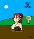 erza_scarlet fairy_tail female growupdolly mud nude nude_female