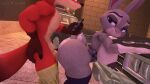 1boy 1boy1girl 1girl 3d 3d_animation animated anthro big_ass big_breasts big_butt big_muscles blender bunny bunny_girl couple cowgirl_position dat_ass disney female fox from_behind from_behind_position furry huge_filesize judy_hopps lagomorph looking_at_partner looking_back looking_pleasured lovemilliesm male male/female male_penetrating_female mp4 nick_wilde no_humans no_sound police police_officer sex tagme video vulpine zootopia