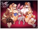  1girl 5girls :3 ambiguous_background animal_ears anthro ass big_breasts blue_eyes breasts bunny bunny_ears bunny_girl bunny_tail bunnysuit cream_the_rabbit easter erect_nipples erect_nipples_under_clothes female_only fur furry game_freak gigantic_breasts green_eyes grey_fur groping happy_easter high_resolution huge_ass huge_breasts indoors judy_hopps large_filesize lola_bunny long_hair looney_tunes lopunny mega_lopunny multiple_girls nipples pantyhose pink_eyes pokemon pokemon_(game) pokemon_dppt pokemon_rse pokemon_species ponytail red_eyes sega short_hair skin_tight small_breasts smile space_jam tail thick_thighs thighs tied_hair topless torn_clothes torn_pantyhose vanilla_the_rabbit very_high_resolution zootopia 
