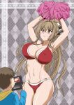  1boy 1girl amagi_brilliant_park bikini breasts kumoi_takashi nintendo_ds sento_isuzu 