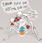 1boy 1cuntboy 2020s 2023 2d 2d_(artwork) animated_skeleton balls blue_clitoris blue_pussy blush blushing_male bottom_sans bottomless bottomless_male brother brother/brother brother_and_brother brother_penetrating_brother brothers clitoris clothed clothing cuntboy cuntboy_penetrated cuntboysub digital_media_(artwork) dominant dominant_male drooling duo ectopenis ectoplasm ectopussy english_text fontcest from_behind_position genitals gloves glowing glowing_genitalia glowing_penis grabbing_legs grey_background incest legs_apart male male/cuntboy male_penetrating male_penetrating_cuntboy maledom mellouwana monster orange_balls orange_penis orange_testicles papyrus papyrus_(undertale) papysans partially_clothed partially_clothed_male penetration penis pussy red_gloves sans sans_(undertale) seme_papyrus sex simple_background skeleton smiling smiling_at_viewer speech_bubble submissive submissive_cuntboy talking talking_to_another talking_to_viewer testicles text text_bubble thank_you top_papyrus uke_sans undead undertale undertale_(series) vaginal vaginal_penetration vaginal_sex video_game_character video_games yaoi
