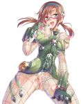  1girl blue_eyes breast_squeeze breasts brown_hair bukkake cum cum_on_clothes erect_nipples evangelion:_2.0_you_can_(not)_advance finger_to_mouth futanari glasses hairband happy kurosaki_kotora large_breasts mari_illustrious_makinami neon_genesis_evangelion no_testicles penis plugsuit pussy rebuild_of_evangelion see-through solo solo_focus twintails 