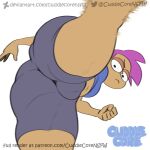 1girl 2023 2d action_lines action_pose ass big_ass cartoon_network cuddlecore enid enid_(ok_k.o.!_lbh) enid_mettle female_only high_res high_resolution huge_ass kick kicking muscular_female ok_k.o.!:_let&#039;s_be_heroes pinup purple_hair pussy pussy_visible_through_clothes pussy_visible_through_panties skin_tight solo_female solo_focus thick thick_ass thick_legs thick_thighs tight_clothing viewed_from_below