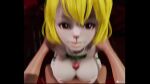 1boy 1girl 3d animal_costume animal_ears big_breasts blonde_hair breasts carrot_(one_piece) nipples one_piece paizuri rabbit_costume rabbit_girl short_hair tagme video wanereart3d