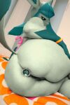 female_only furry furry_female furry_only glaceon looking_at_viewer plug pokemon roussil97