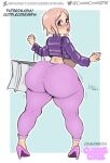  1girls 2023 2d anime_style ass ass_focus big_ass big_ass candace_crush cuddlecore female_focus female_only high_heels high_res high_res high_resolution huge_ass huge_ass huniepop huniepop_2 looking_at_viewer looking_back pink_hair puffer_jacket stripper tagme thick thick_ass thick_hips thick_thighs wide_hipshuman_male_on_female_anthro 