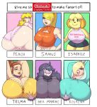 1girl 2023 2d 2d_(artwork) 6+girls 6girls animal_crossing animal_crossing_new_horizons ass big_ass big_breasts big_lips big_thighs blonde_hair blue_eyes braid braided_hair breast_grab breast_press breasts breasts_bigger_than_head breasts_frottage brown_hair bubble_ass bubble_butt butt_crack character_name clothed clothing collar crossover crown dat_ass dress drooling dumptruck_ass ear_piercing earrings elf elf_ear elf_ears elf_female english_text female_only fimif gigantic_breasts gloves grabbing grabbing_breasts green_eyes grin grope groping groping_breasts hand_on_breast hand_on_hip hands_on_breasts hex_maniac huge_ass huge_breasts huge_thighs insanely_hot isabelle_(animal_crossing) large_ass large_thighs lips long_hair looking_at_viewer looking_back looking_pleasured mario_(series) massive_breasts metroid mouth multiple_girls muscle muscular muscular_female neck_collar new_horizon nintendo one_eye_covered one_eye_obstructed open_mouth panties pink_gloves pink_panties pokemon pokemon_xy pony_tail ponytail princess_peach princess_rosalina purple_hair red_lips red_lipstick rosalina saliva samus_aran seductive seductive_look seductive_smile sexy sexy_ass sexy_body sexy_breasts sexy_lips shiny_ass shiny_breasts shiny_butt shiny_hair shiny_skin short_hair shortstack smelly_ass smile smiling_at_viewer sweat sweating teeth teeth_showing teeth_visible telma text text_on_clothing text_on_shirt the_legend_of_zelda the_legend_of_zelda:_twilight_princess thick_ass thick_thighs thighs tight_clothes tight_clothing tight_panties tight_shorts twilight_princess winking_at_viewer yellow_hair yellow_skin zero_suit_samus