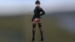  ass clothing modelart001 riding_crop solo_female 