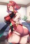 1girl ai_generated ass big_breasts breasts female_focus female_only high_res necromancer_(artist) patreon patreon_paid patreon_reward pyra rear_view red_eyes red_hair short_hair solo_female stable_diffusion xenoblade_(series) xenoblade_chronicles_2