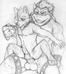  bowser gay male male_only nintendo star_fox super_mario_bros. super_smash_bros. wolf_o&#039;donnell yaoi 