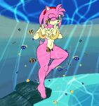  1girl 1girl 1girl amy_rose anthro bikini bracelet breasts bubble camera_overlay clothing convenient_censorship emerald_coast eulipotyphlan feet fish fur gesture hair hand_heart hedgehog jewelry mammal marine nude nude_female one_eye_closed pink_body pink_fur pink_hair sega skinny_dipping sonic_the_hedgehog_(series) swimming swimwear the_mad_monk two_piece_swimsuit underwater water wink 