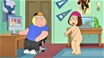  ass breasts chris_griffin erect_nipples family_guy glasses hat meg_griffin nude shaved_pussy thighs 