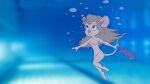 1girl chip_&#039;n_dale_rescue_rangers disney female gadget_hackwrench marmelmm mouse pool school_swimsuit solo swimming swimsuit tagme underwater