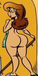  1girl antonissen big_ass brunette edit nude pieter_antonissen sabine_bergen slippers solo_focus surprised towel 