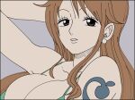 1girl 1girl big_breasts breasts fanbox_reward female_focus hazama_null high_res long_hair mature mature_female nami one_piece pixiv_fanbox solo_female tagme