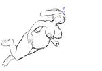 1girl 2d 2d_animation animated anthro barefoot big_breasts boss_monster bovid breasts byondrage caprine chubby_female covering covering_breasts covering_crotch covering_self curvy_figure feet furry gif goat goat_girl goat_humanoid horns mammal mature_female milf monochrome naked nipples nude parent skinny_dipping swimming thick_thighs toriel undertale undertale_(series) underwater voluptuous water
