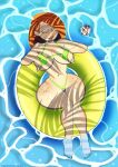  badapple69 bikini breasts floatie kim_possible kimberly_ann_possible rufus 