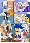  2_boys 2_girls 2boys bbmbbf comic furry idw_publishing mobius_unleashed palcomix sega silver_the_hedgehog sonic_the_hedgehog tangle_the_lemur whisper_the_wolf whispered_moans_(comic) 