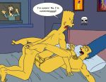  ass bart_simpson bed breasts incest marge_simpson missionary ned_flanders nude orgasm penis pussy surprised the_fear the_simpsons voyeur watching window yellow_skin 