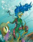  1boy 1girl 1girl alien color drowning escoria human interspecies kang male marge_simpson mature_female milf ocean questionable_consent sea sex straight tagme tentacle the_simpsons underwater underwater_sex water 