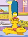  breasts erect_nipples marge_simpson panties the_simpsons thighs 