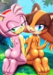  amy_rose bbmbbf mobius_unleashed palcomix sega sonic_the_hedgehog_(series) sticks_the_jungle_badger 