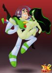  1girl buzz_lightyear buzz_lightyear_of_star_command crossover disney human kim_possible male nipples shego straight straight_hair tagme toy_story xl-toons.com 